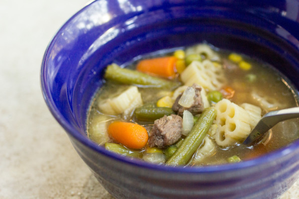 Slow Cooker Vegetable Beef Noodle-9