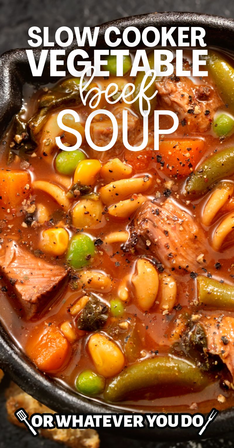 Slow Cooker Vegetable Beef Soup