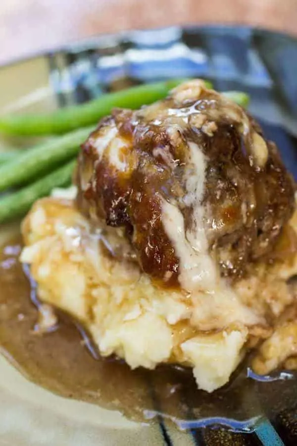 French Onion Stuffed Meatballs