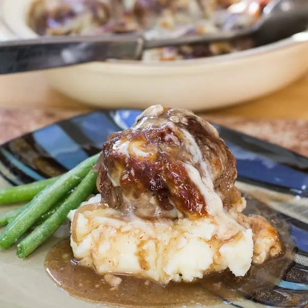 French Onion Stuffed Meatballs