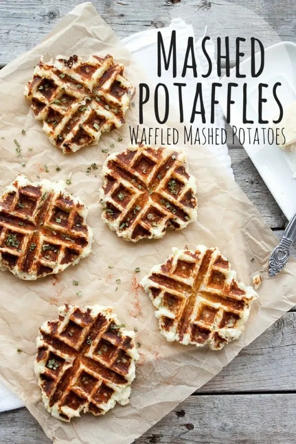 Mashed Potaffles - leftover mashed potato recipe idea