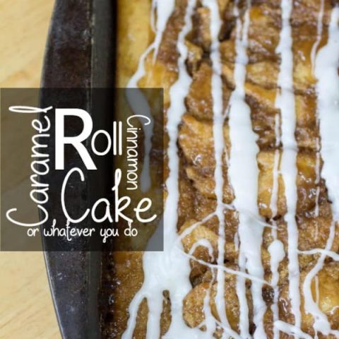 Caramel Roll Cinnamon Cake
