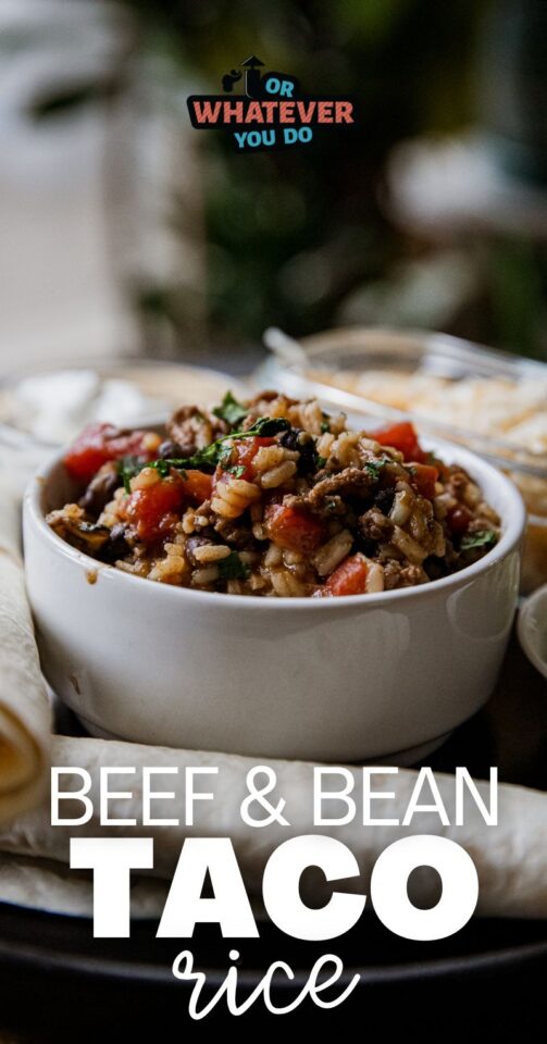 Easy Beef and Bean Taco Rice Skillet – Or Whatever You Do
