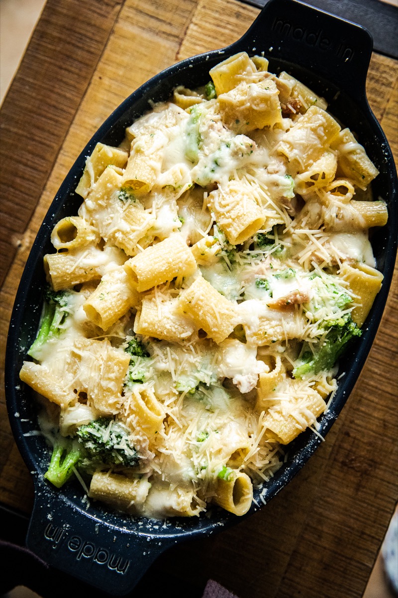 Chicken Alfredo Bake