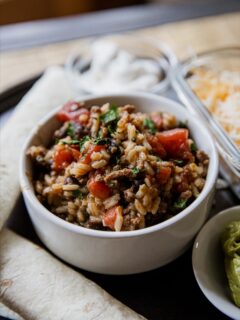 Beef & Bean Taco Rice