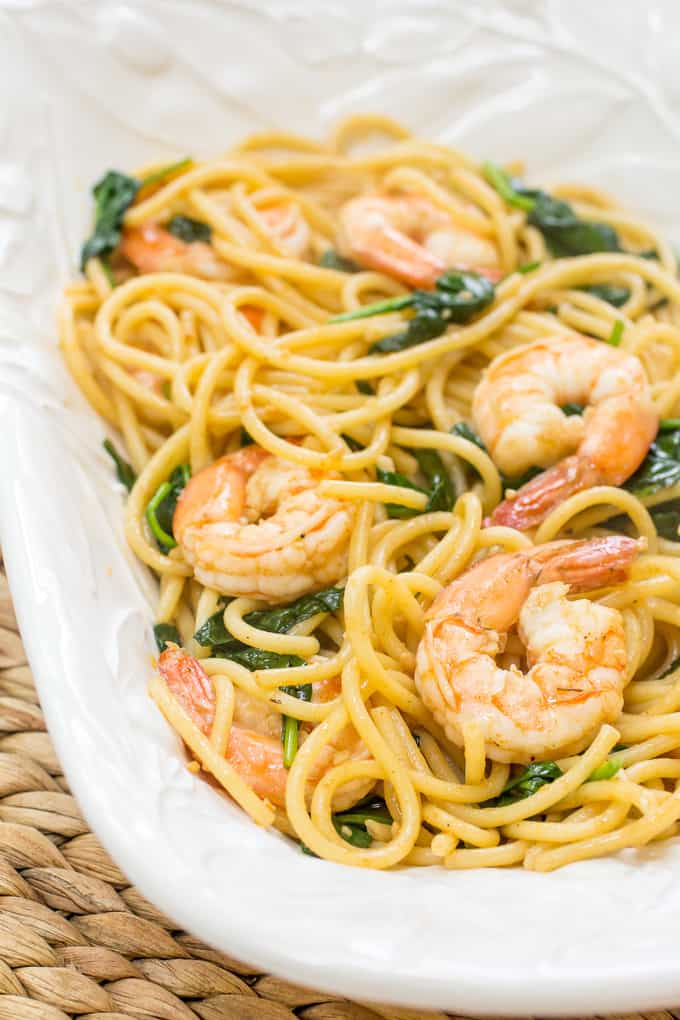 Blackened Shrimp Pasta | Simple dinner recipe for weeknights