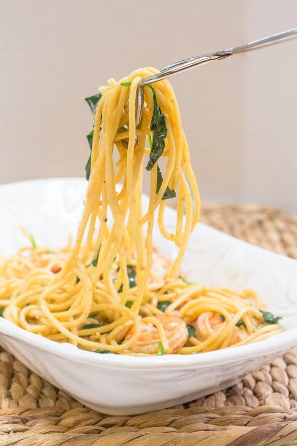 Blackened Shrimp Pasta