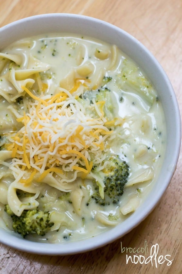 cheesy broccoli noodles recipe