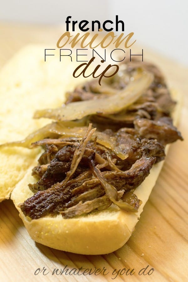 French Onion French Dip Sandwiches 