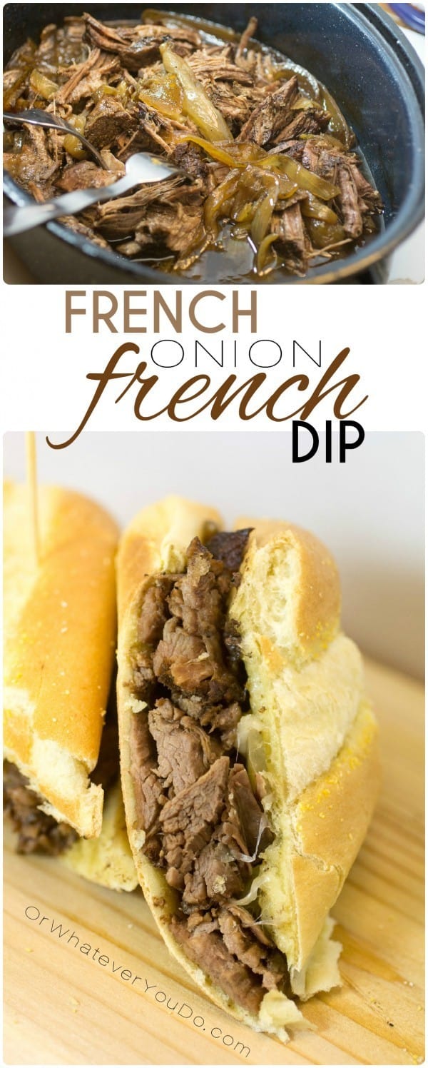 French Onion French Dip Sandwiches 