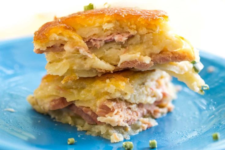 Cheesy Scalloped Potato and Ham Casserole