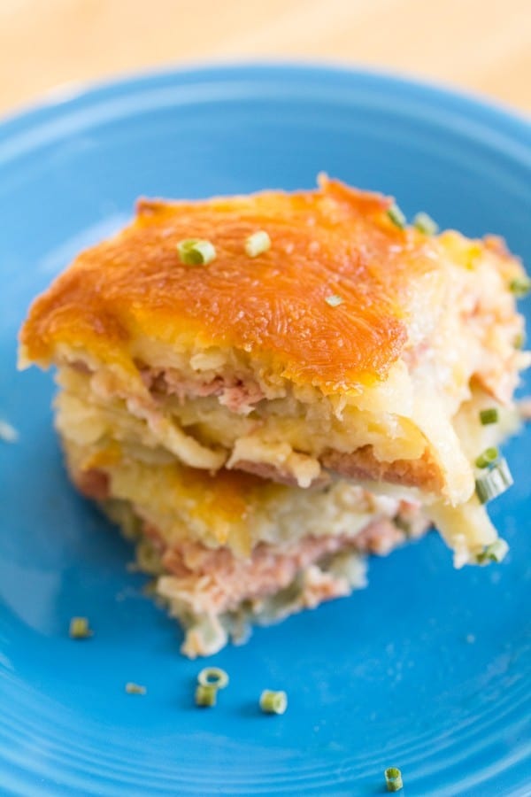 Cheesy Scalloped Potato and Ham Casserole