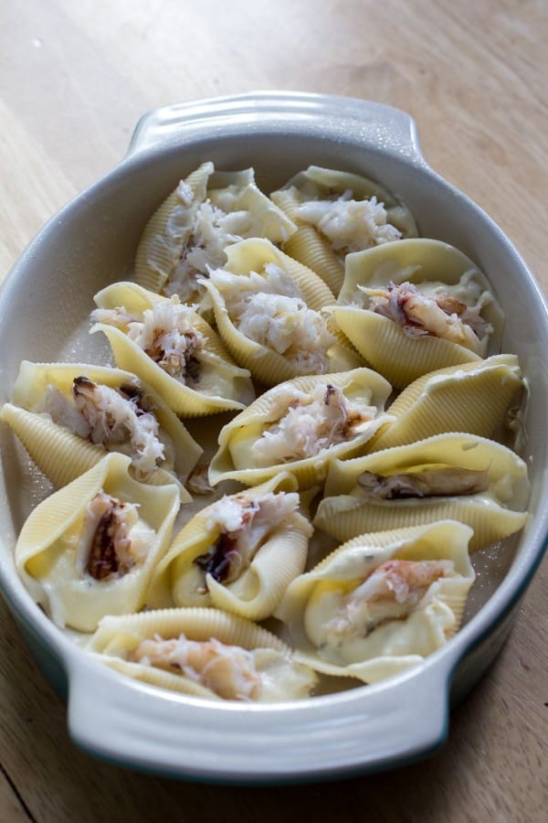 Dungeness Crab Stuffed Shells