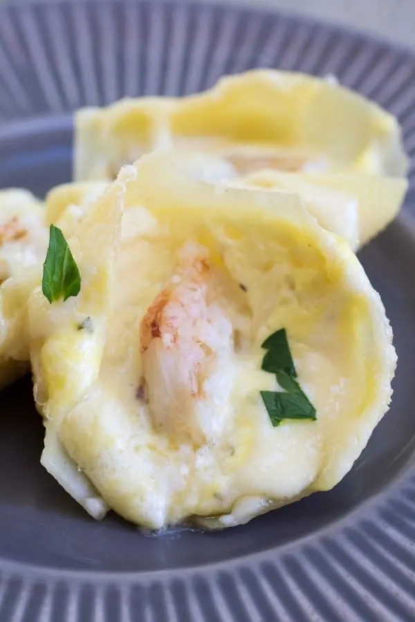 Dungeness Crab Alfredo Shells