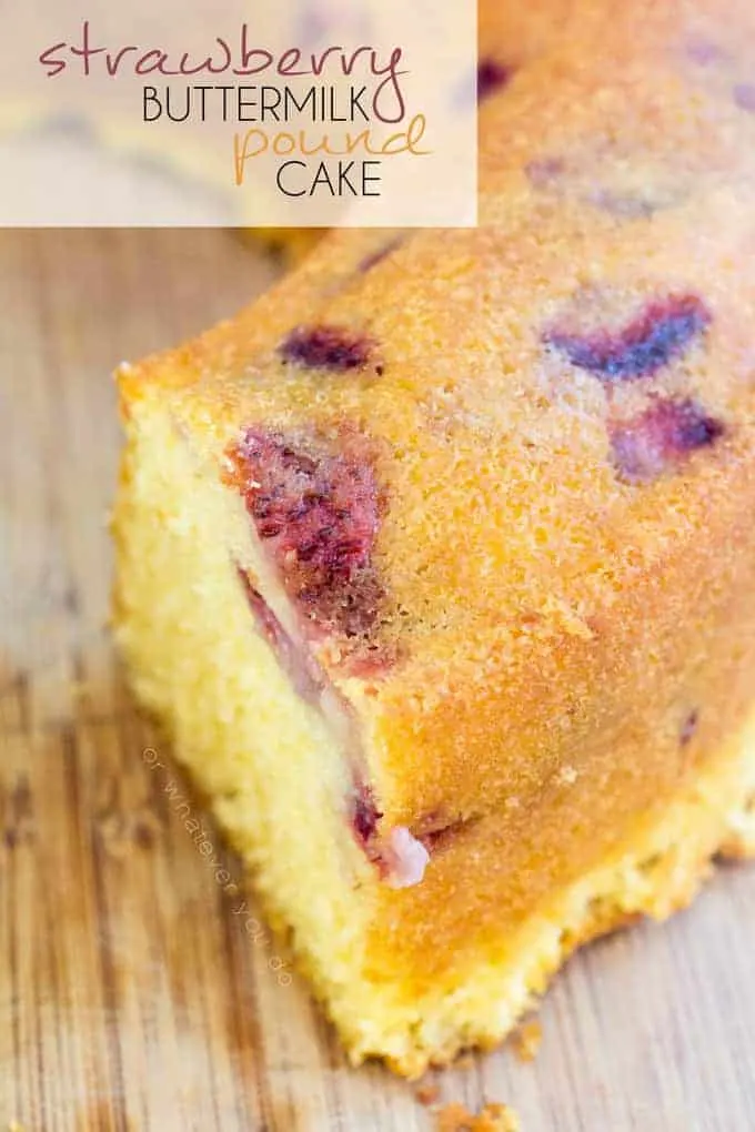 Strawberry Lemonade Pound Cake