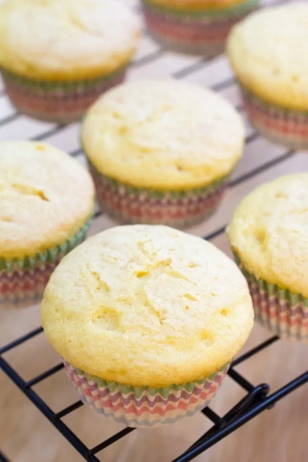 Strawberry Stuffed Cupcakes