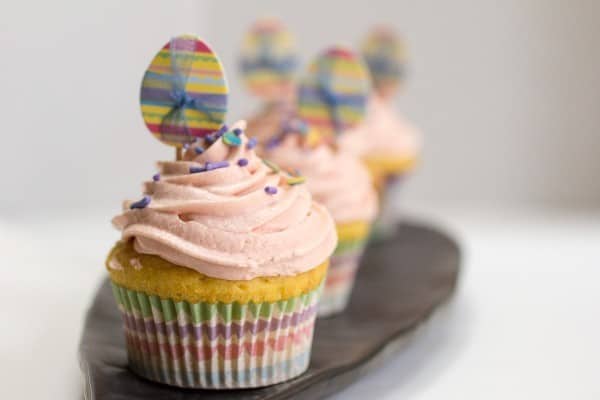 Strawberry Stuffed Cupcakes