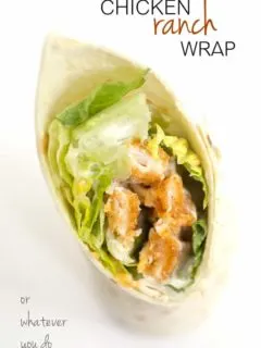 Easy Chicken Ranch Wrap