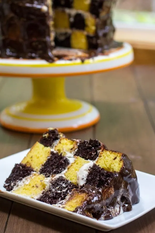 Fauxstess Checkerboard Marble Cake