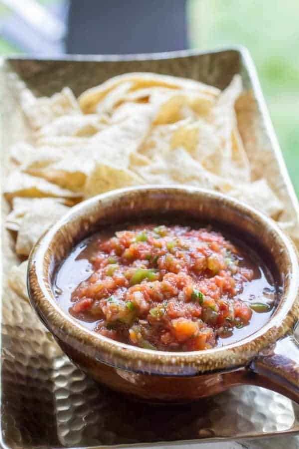 15 Minute Fire Roasted Salsa