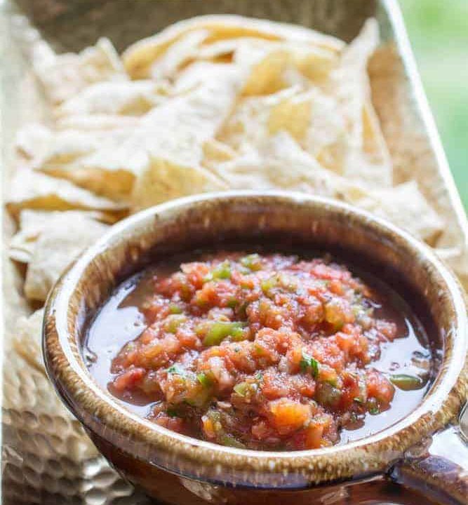 15 Minute Fire Roasted Salsa