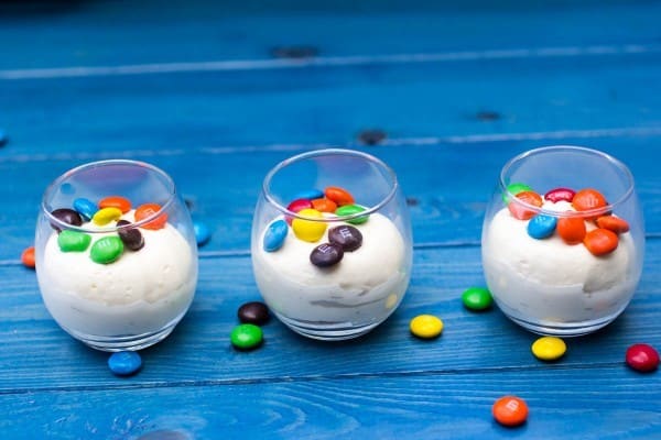 M&M No-Bake Cheesecake