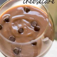 3 Ingredient Chocolate Cheesecake