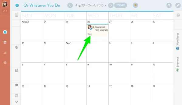 Organize Your Sponsored Post Schedule