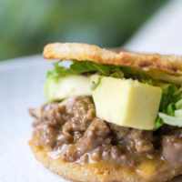 Beef and Avocado Arepa