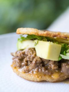 Beef and Avocado Arepa