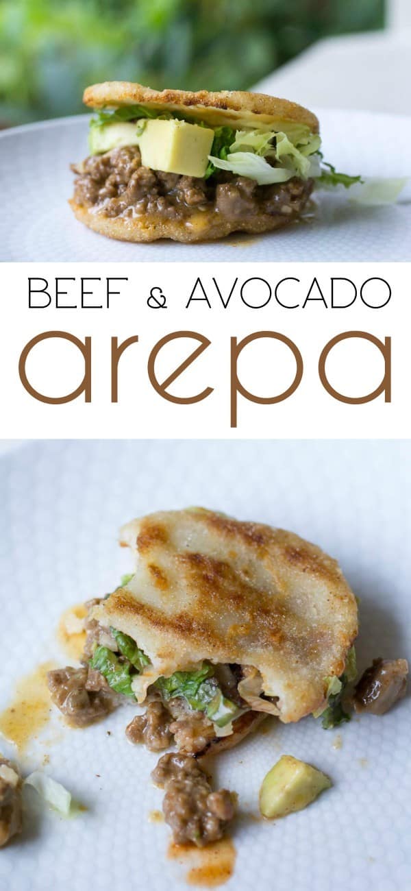 Beef and Avocado Arepa