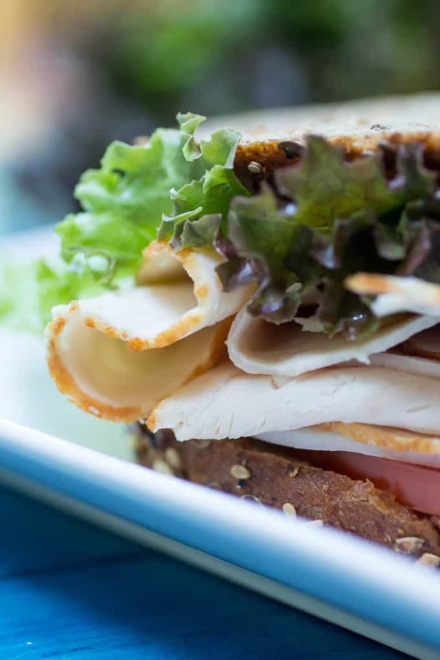 Simple AllNatural Sliced Turkey Sandwich
