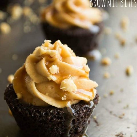 Snickers Brownie Bites