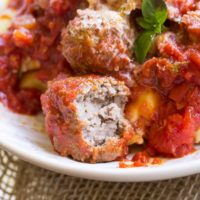 Mini Meatballs with Fresh Herb Marinara