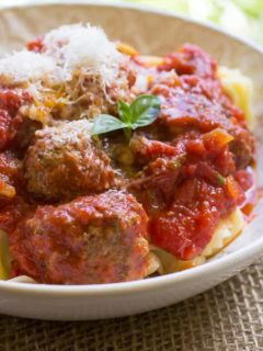 Mini Meatballs with Fresh Herb Marinara