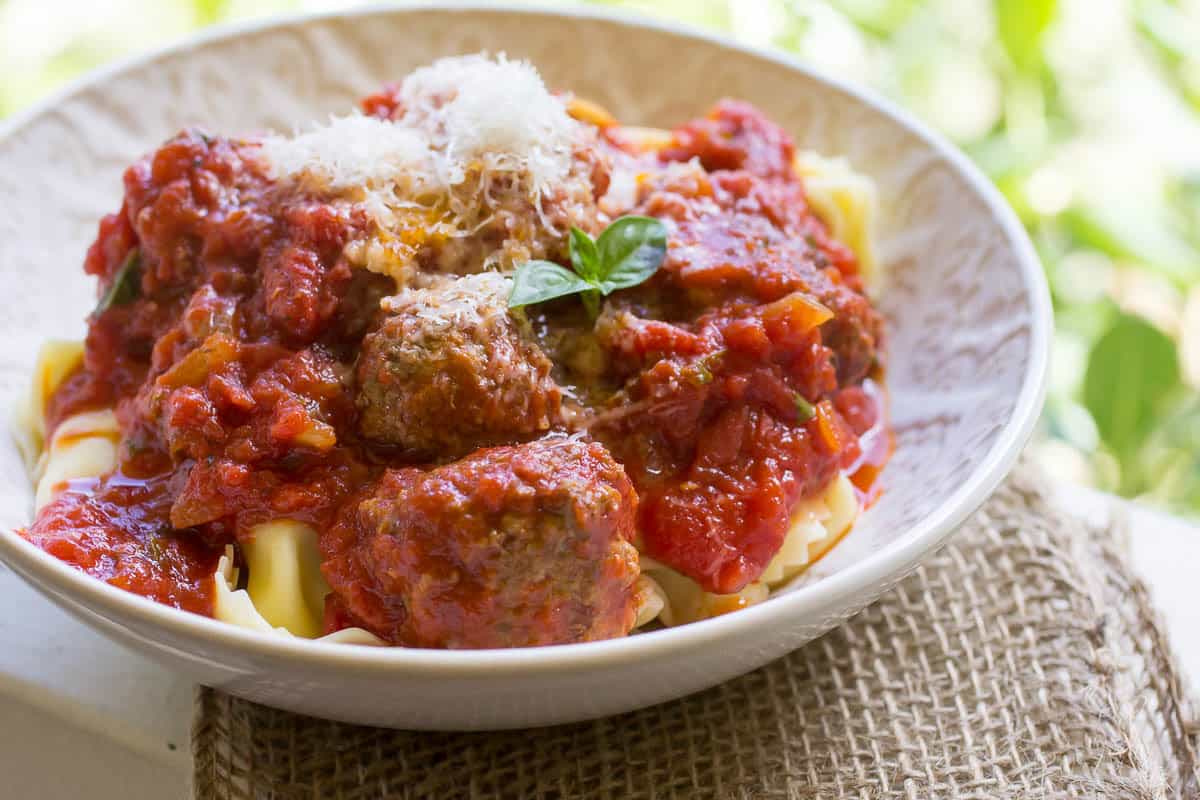 Mini Meatballs with Fresh Herb Marinara Or Whatever You Do