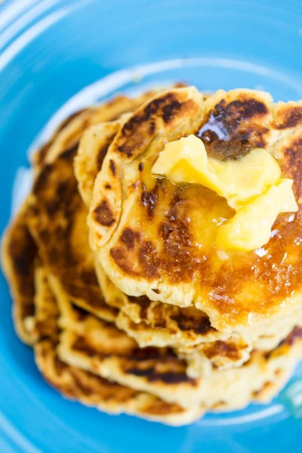 Griddle Corn Cakes with Honey Butter