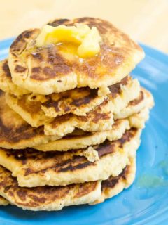 Griddle Corn Cakes with Honey Butter