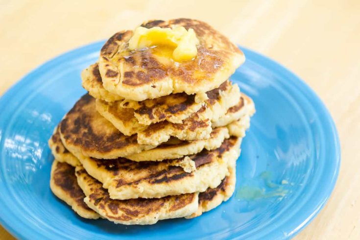 Griddle Corn Cakes with Honey Butter