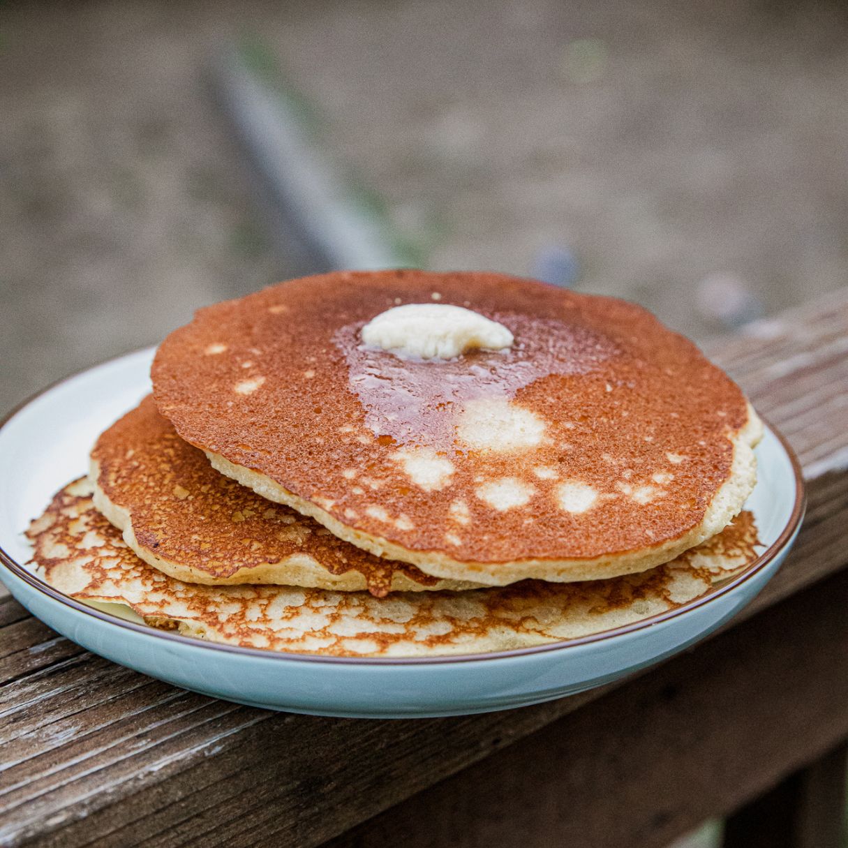 Griddle Corn Cakes with Honey Butter