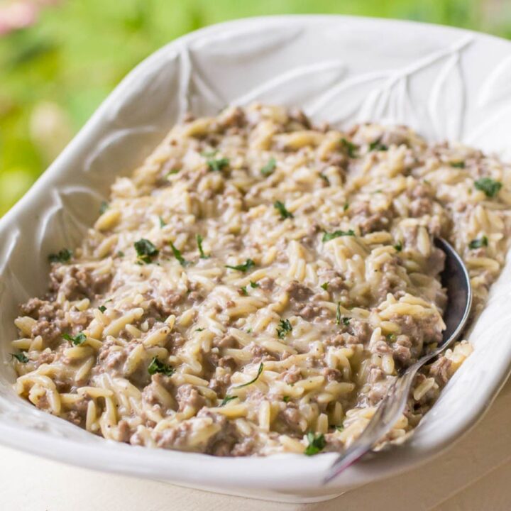 Swedish Meatball Orzo