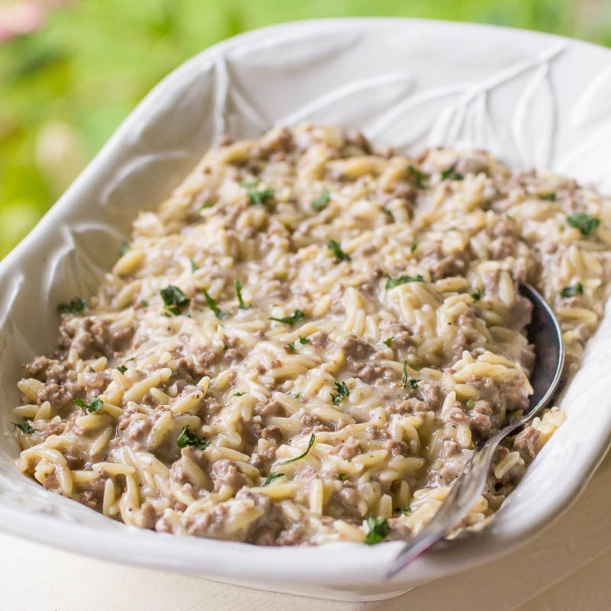 Swedish Meatball Orzo