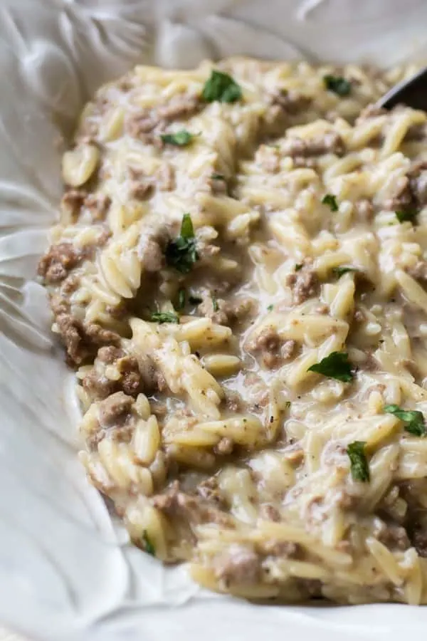 Swedish Meatball Orzo