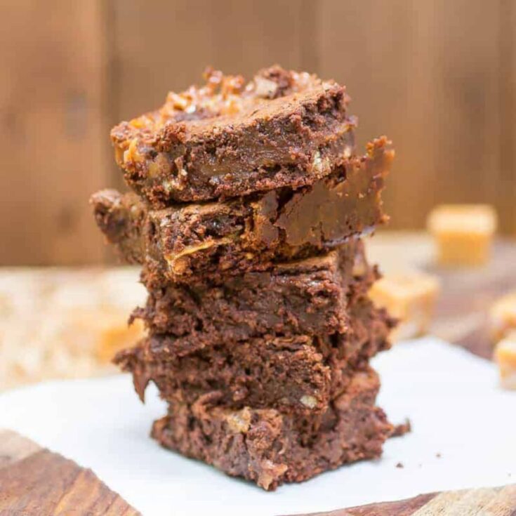 Caramel Filled Brownies