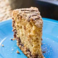 Chocolate Stuffed Sour Cream Coffee Cake