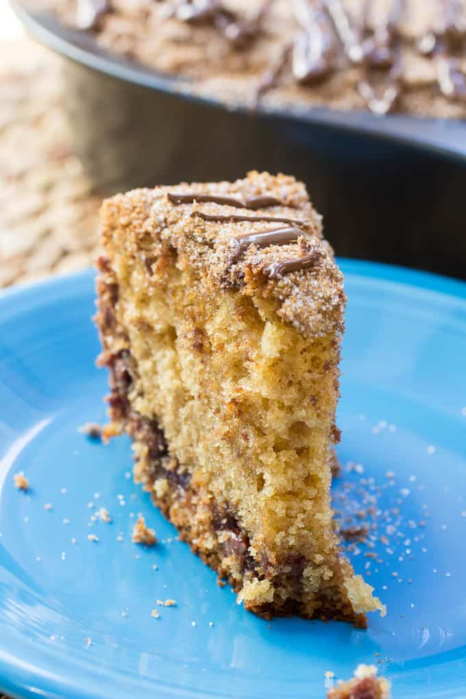 Chocolate Sour Cream Coffee Cake is going to be your new favorite coffee cake. Its sweet enough for dessert, but totally appropriate for brunch too. Or so I tell myself.