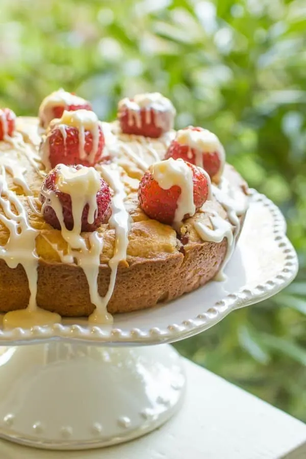 Strawberry Lemonade Pound Cake