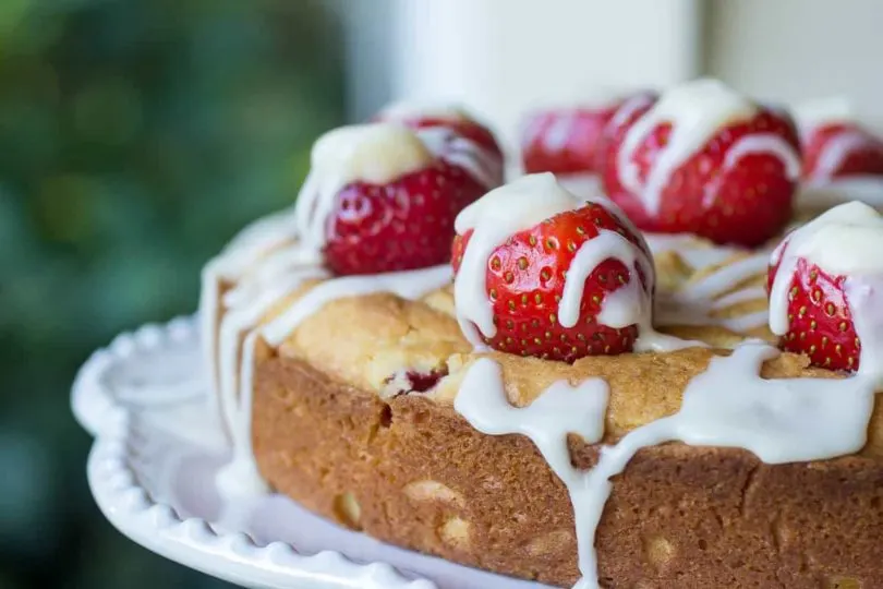 Strawberry Lemon Pound Cake