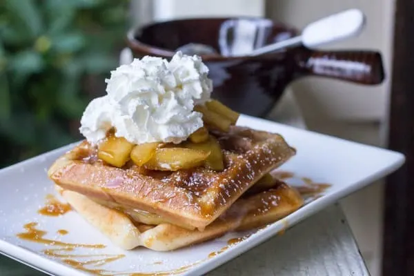 Apple Pie Spiced Waffles