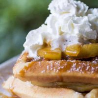 Apple Pie Spiced Waffles